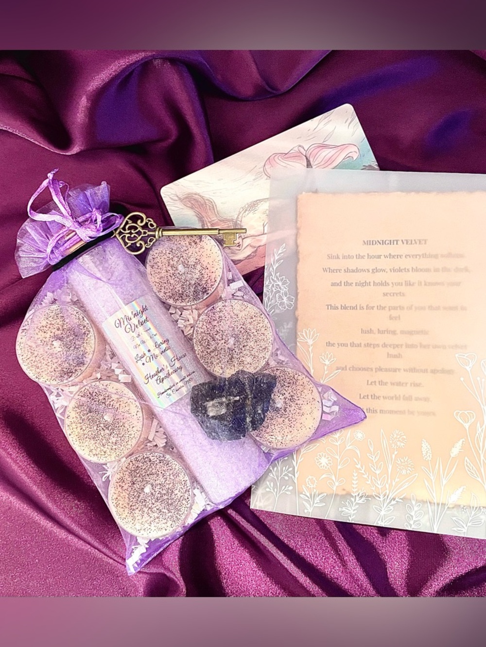 Midnight Velvet Bath Bomb Gift Set - Lavender & Rose Gold